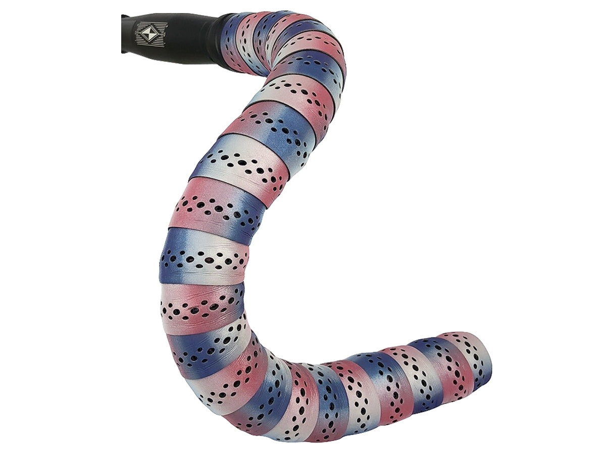 Supreme Pro Reflective Bar Tape 3mm - 2 Tone Blue/Pink/White
