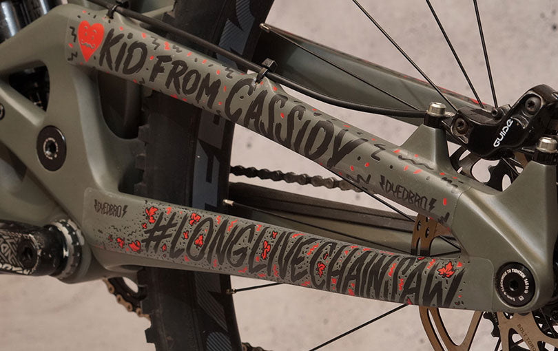 Frame protection kit - Chainsaw Black / Red