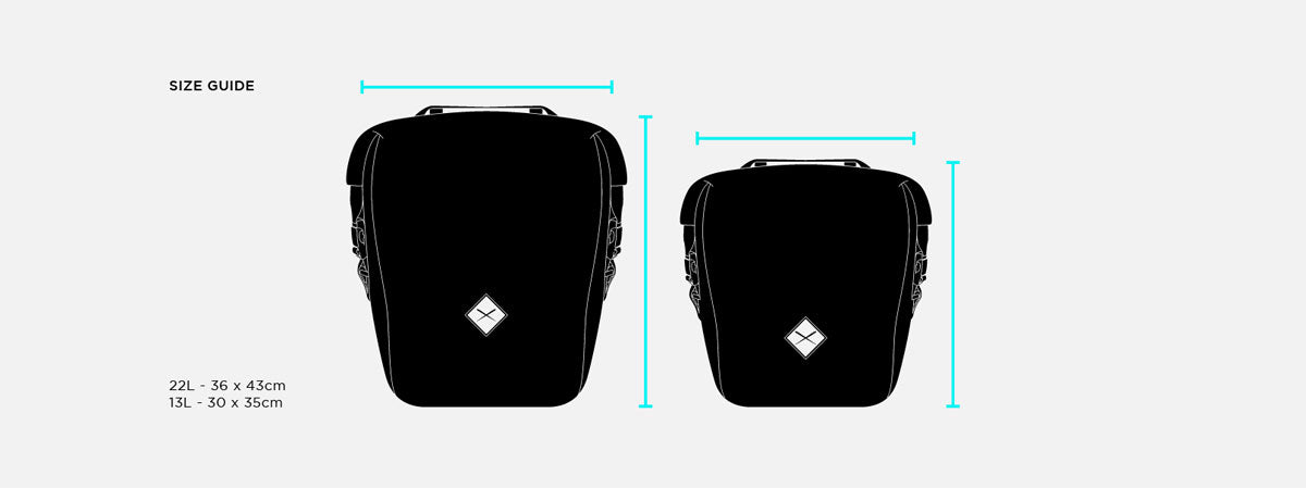 Panniers Tasche - Large Schwarz