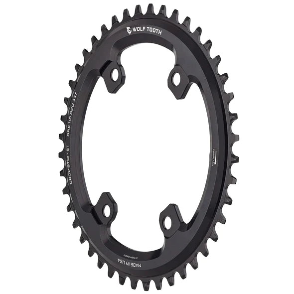 Shimano GRX Kettenblatt asymetrisch 4-Loch 110 BCD schwarz