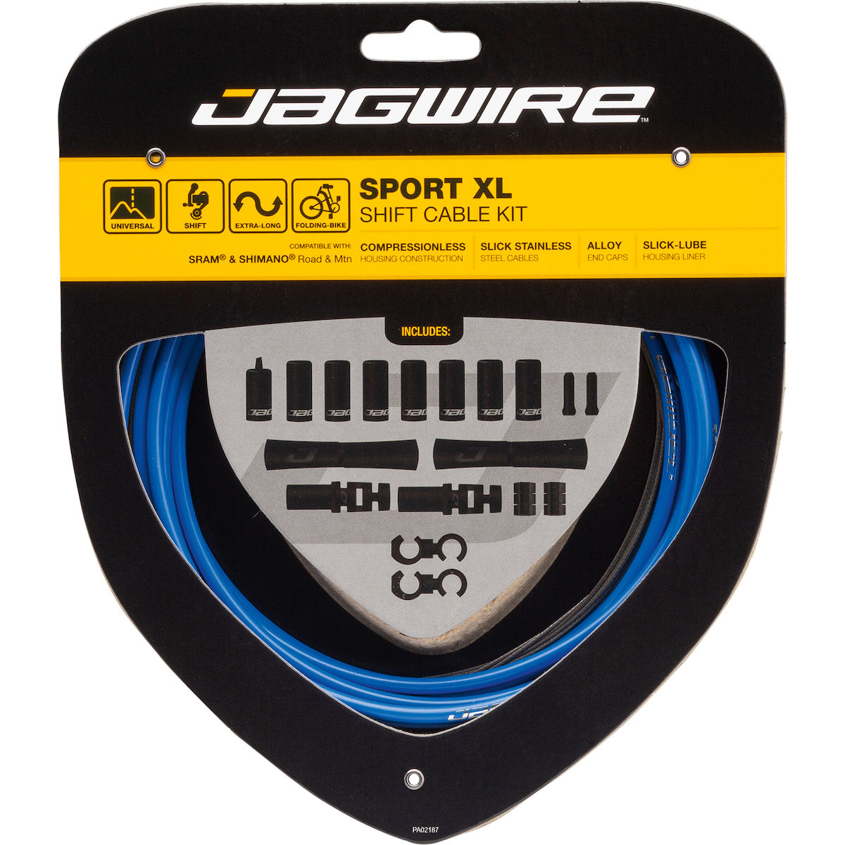 Schaltzugset Road & Mountain Sport XL - blau