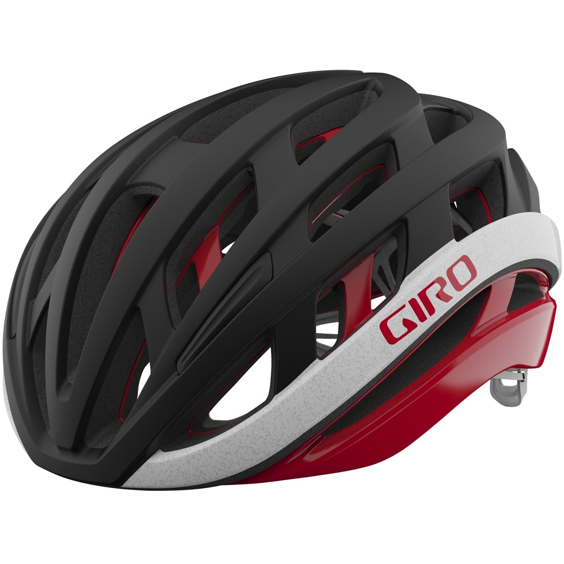 Casque de vélo sphérique Helios - noir/rouge mat