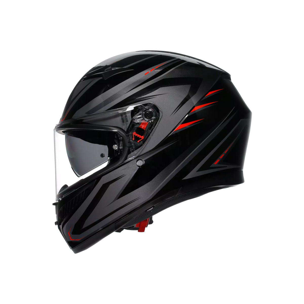 K3 E2206, integraalhelm - Syth Black/Red