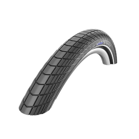 Big Apple Pneu à tringle - 26x2.15 pouces - RaceGuard - Bandes réfléchissantes - noir