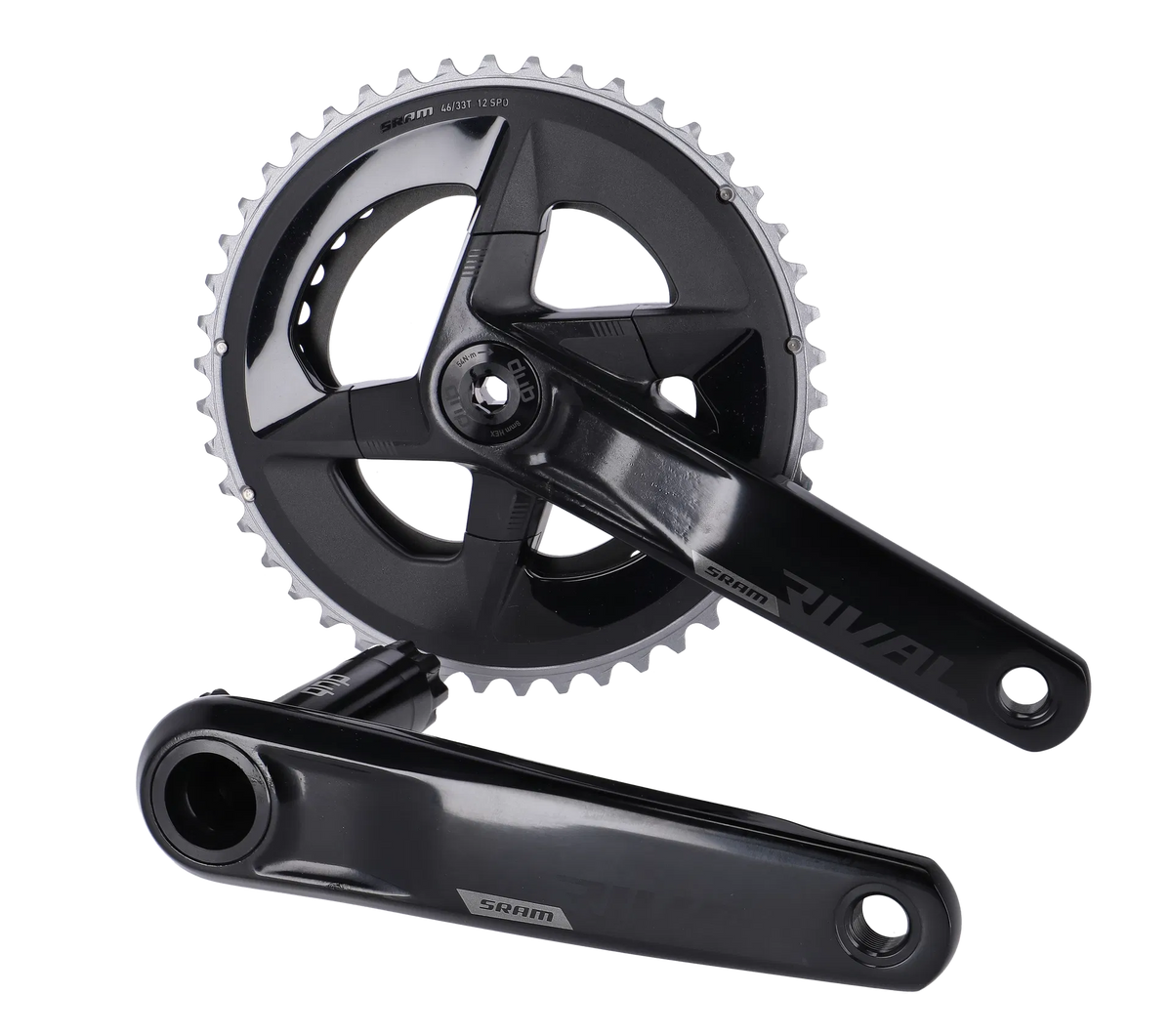 Rival AXS Crankset, 46-33 tanden, 12-speed - zwart
