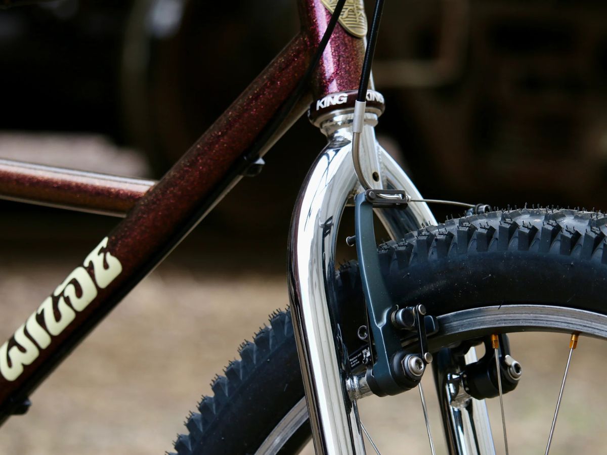 Moto Cruiser Starrgabel für Felgenbremse - Chrom