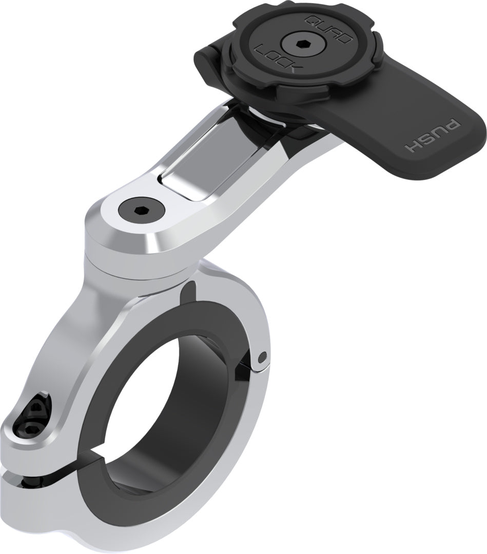 Quad Lock Motorcycle Handlebar Mount Pro Chrome - Large