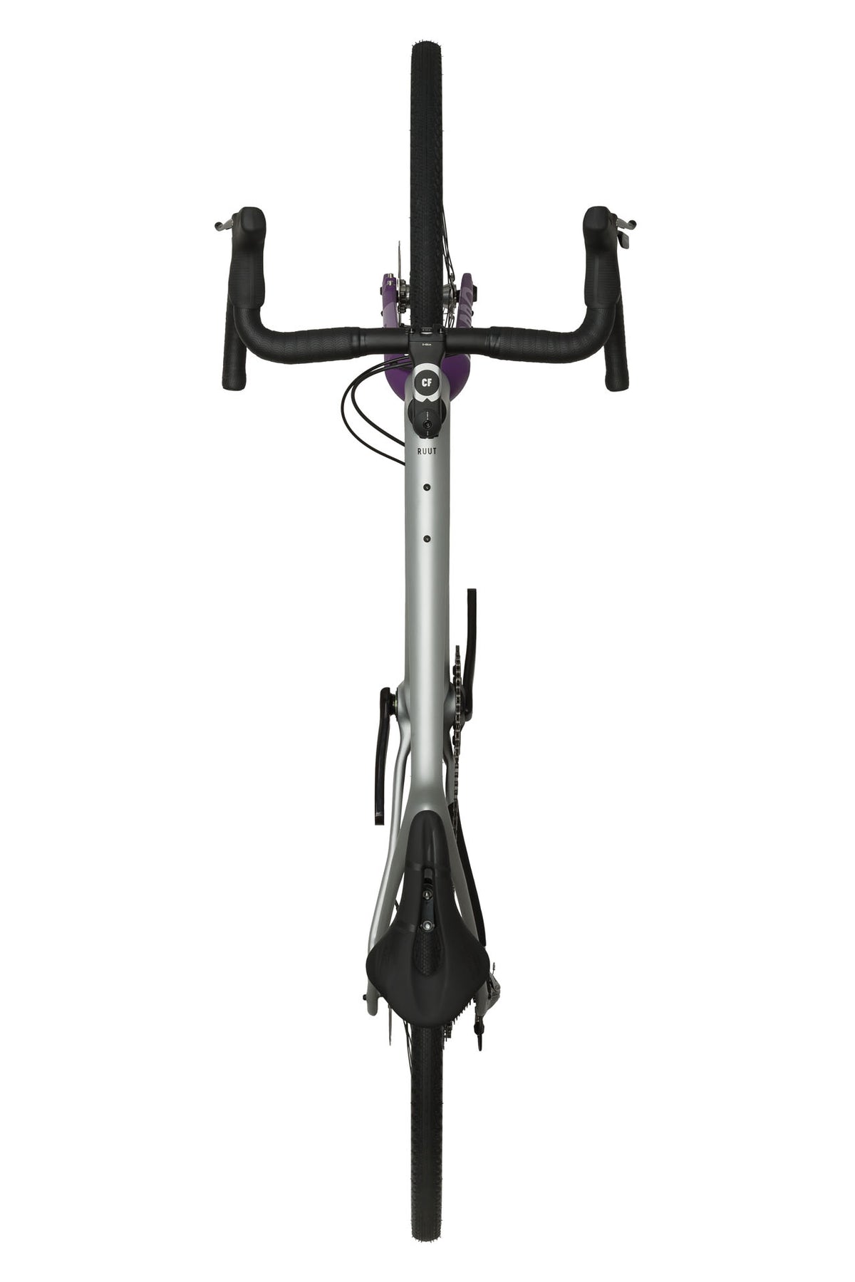 Ruut CF2 Gravelbike - Silver/Purple
