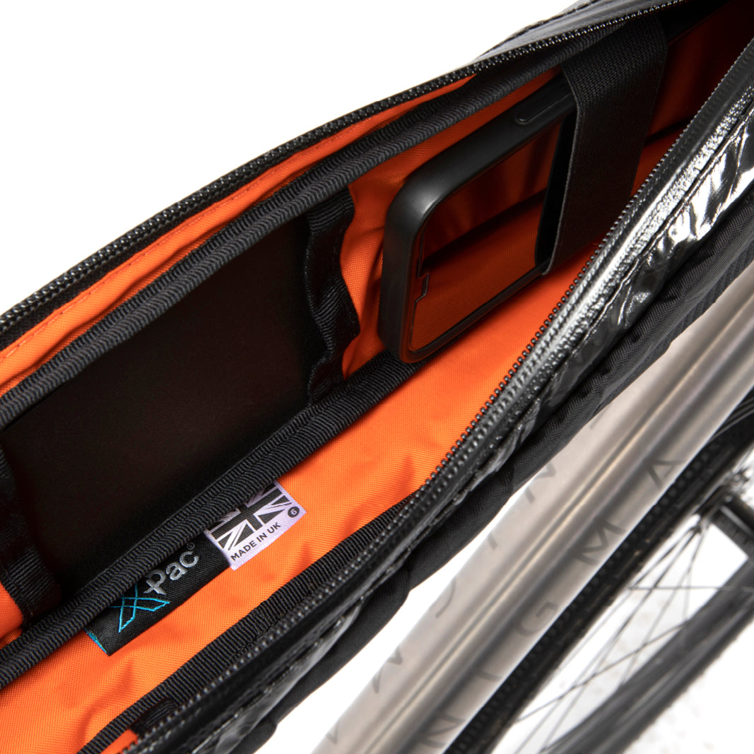 Adventure Race Oberrohrtasche - lang - schwarz