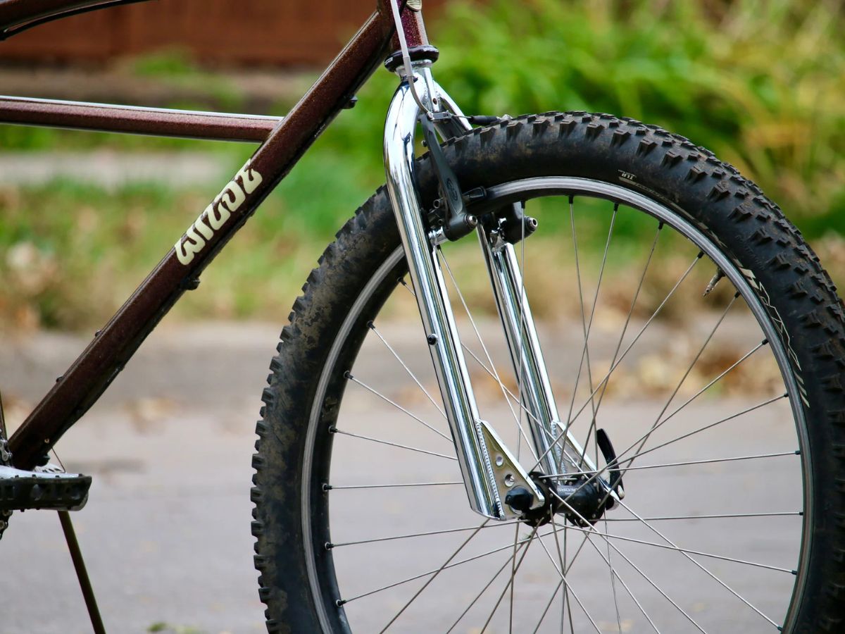 Moto Cruiser Starrgabel für Felgenbremse - Chrom