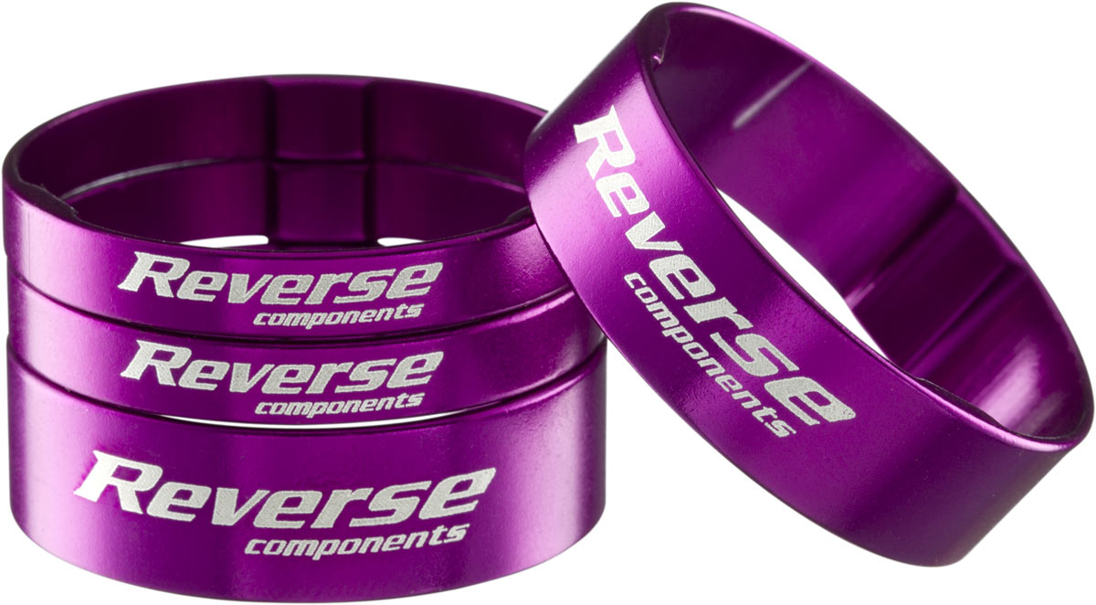 Set di distanziali forcella ultra leggeri - 1 1/8 pollici - viola