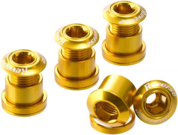 Chainring Bolt Set Chainring Screws - 7mm - gold