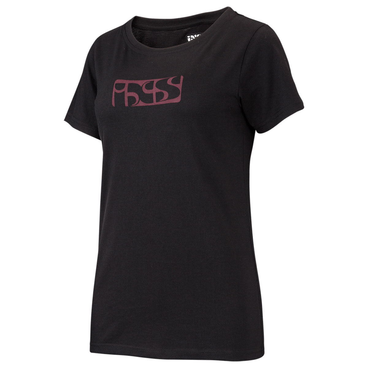 Merk Dames T-Shirt - Zwart/Aubergine