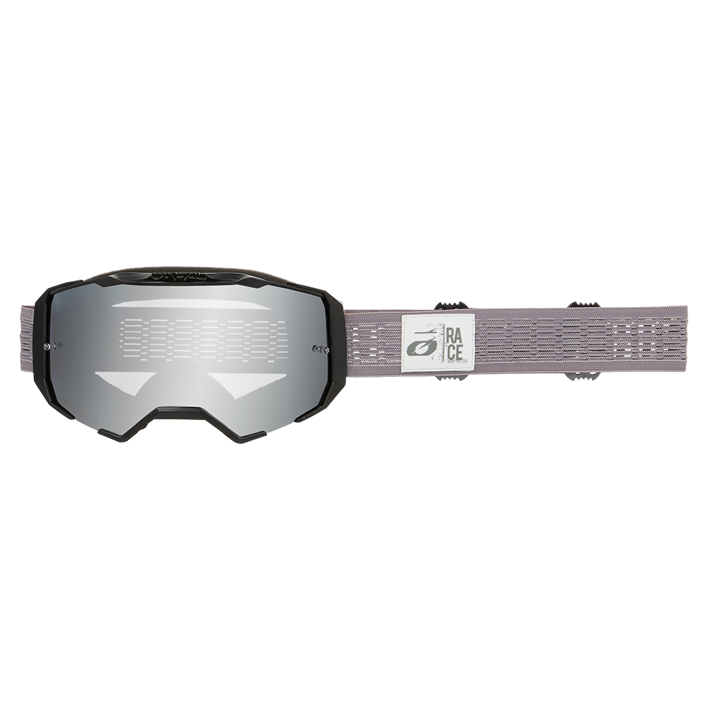 Static B-22 V.25 Goggle - grijs - zilveren spiegel