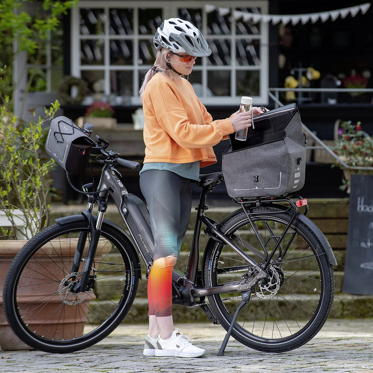 KLICKfix Gepäckträgertasche Rackpack Sport Waterproof 12L - grau