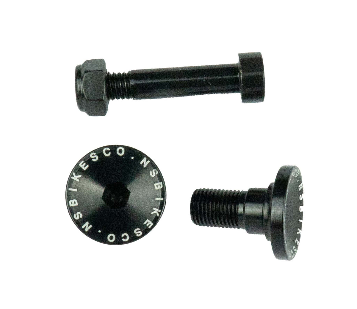 Snabb & Fuzz 29" Kit 1: Shock bolts and Nuts - Silver NS Bikes