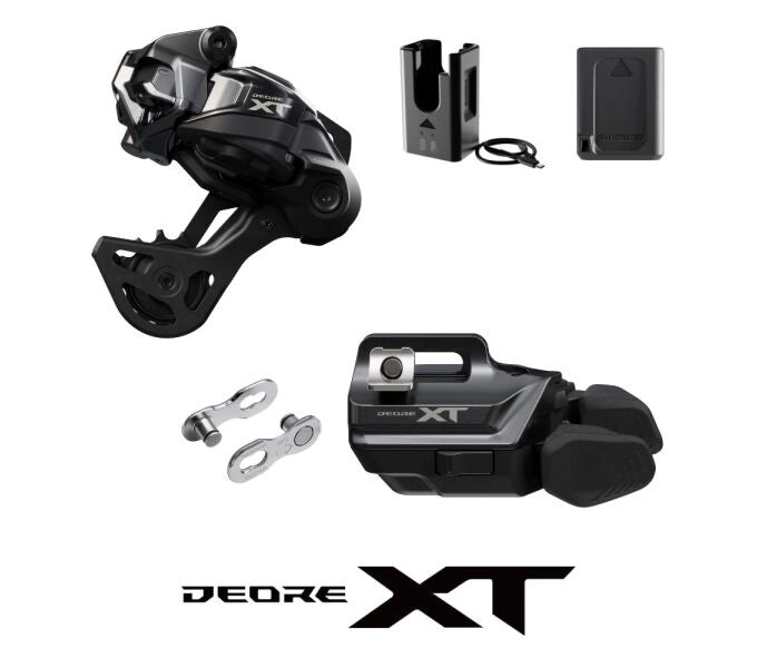 DEORE XT Di2 M8250 Versnellingsupgrade Kit, Versnellingshendel I-Spec EV, Kooi lengte medium - 12-speed