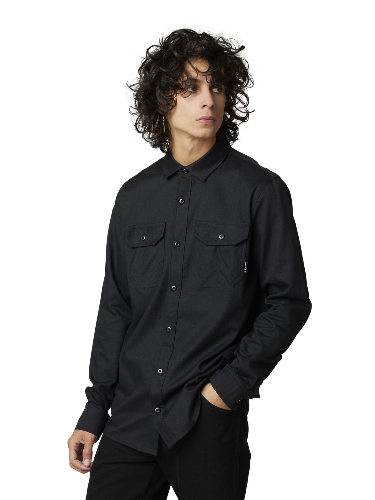 Assembly Line Flannel - black