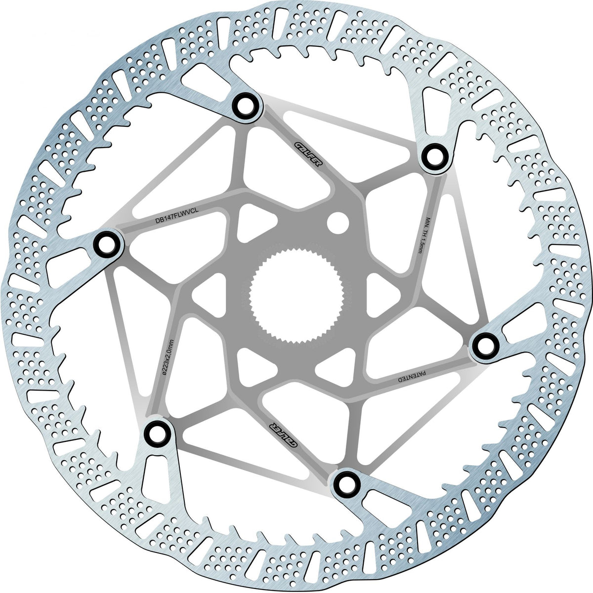 SHARK EVO Brake Disc, Center Lock - raw