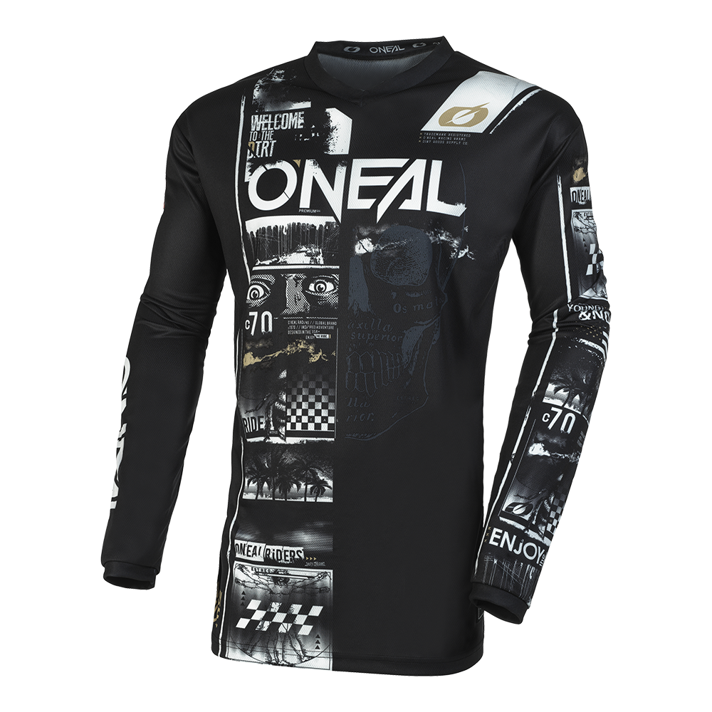 ELEMENT Youth Jersey ATTACK V.23 black/white