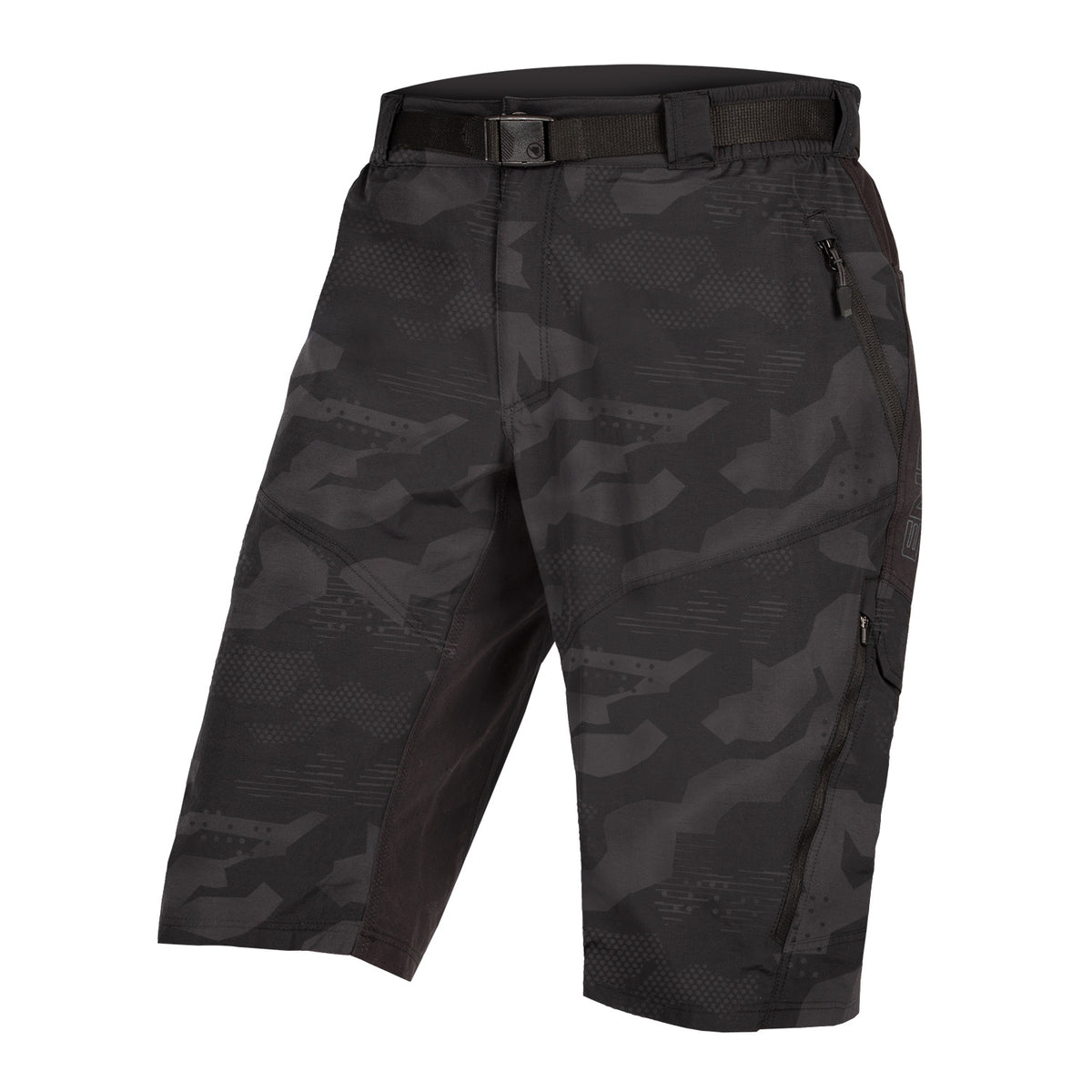 Hummvee Short mit Innenhose - Camouflage-Dunkel