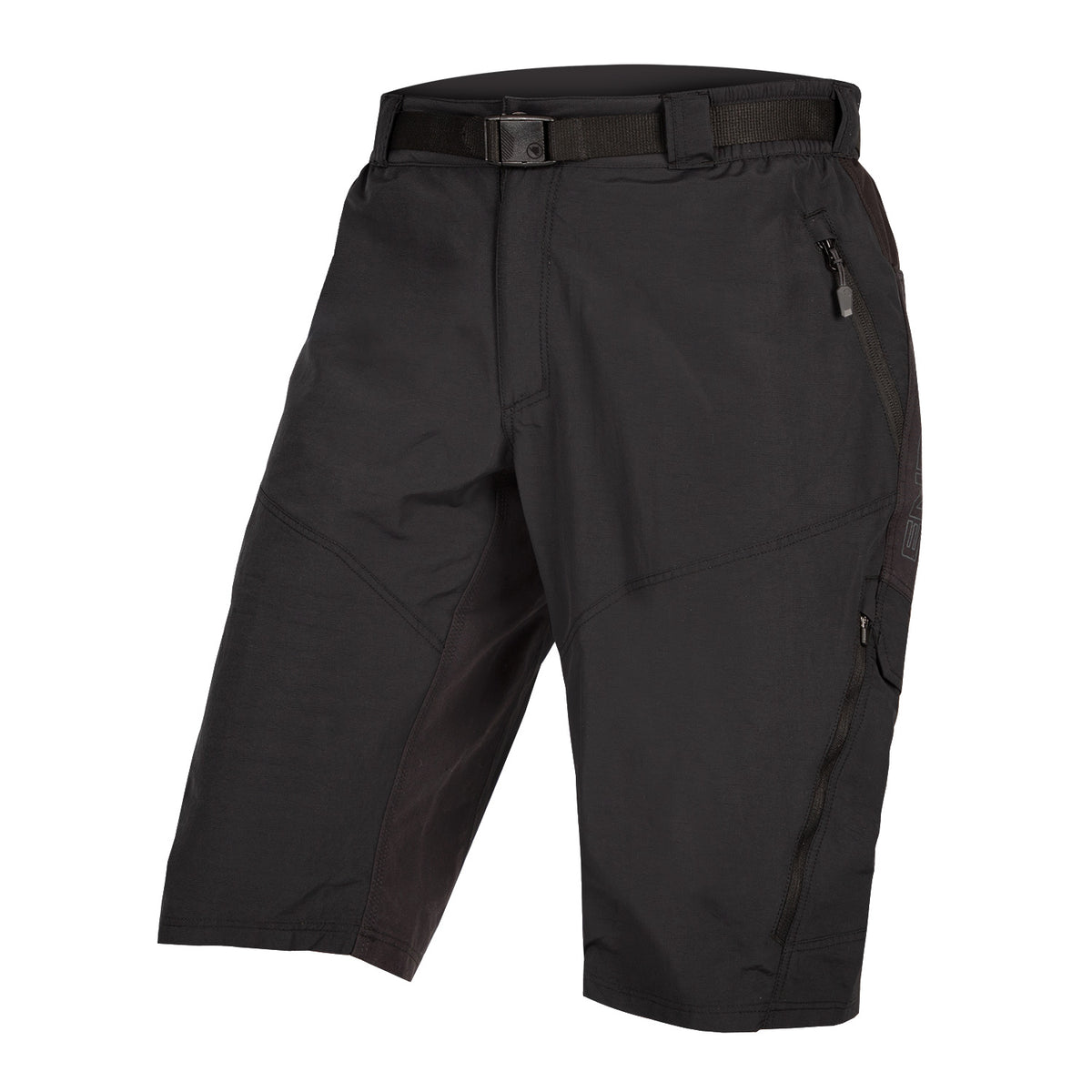 Hummvee Short mit Innenhose - Schwarz