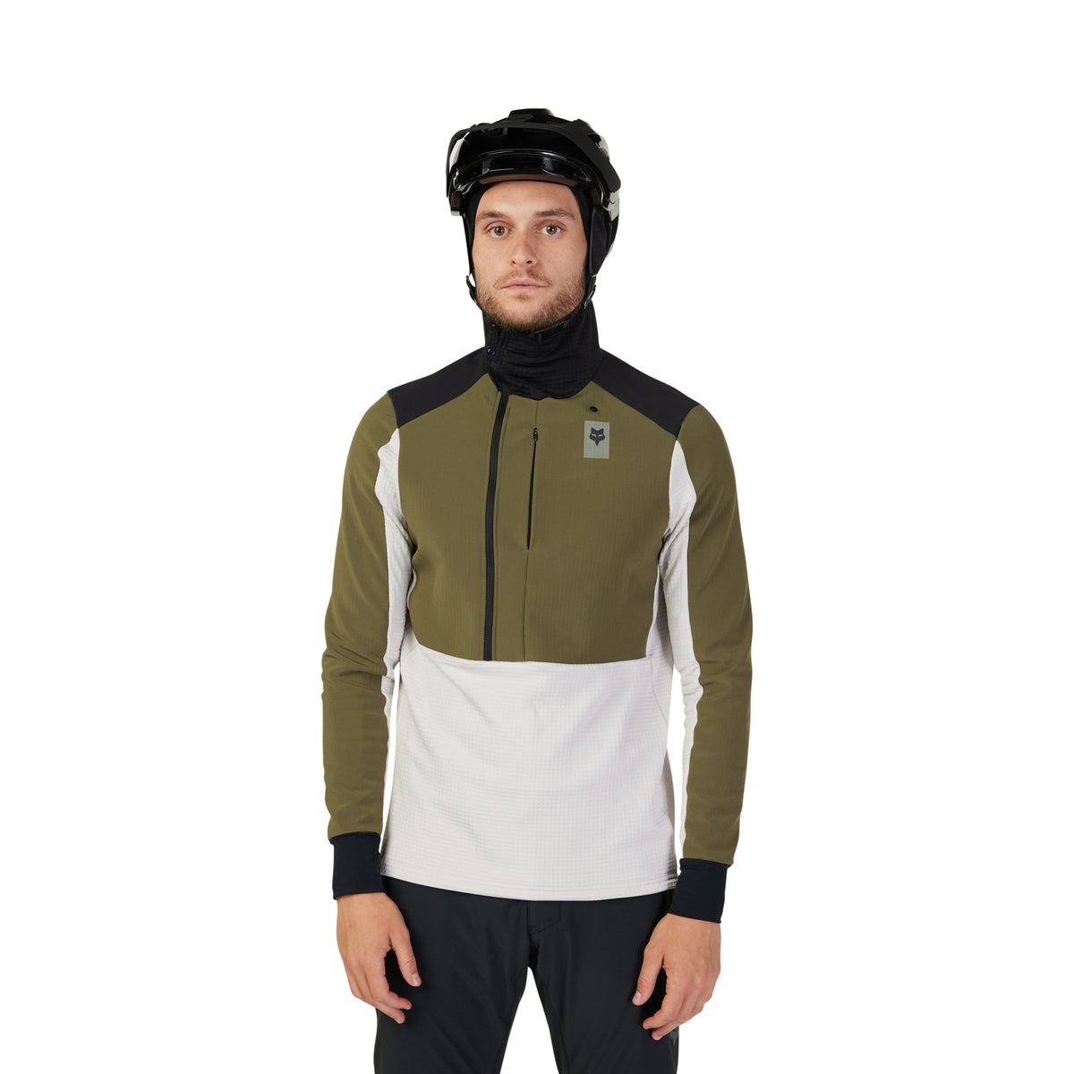 Defend Thermal Hoodie - Olive Green