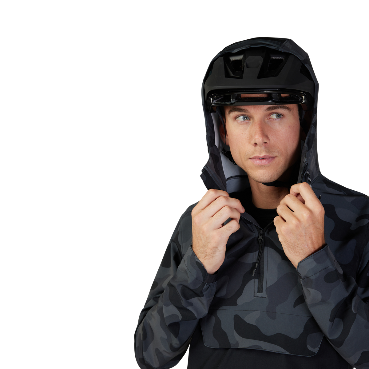 Ranger Wind Pullover - Black Camo