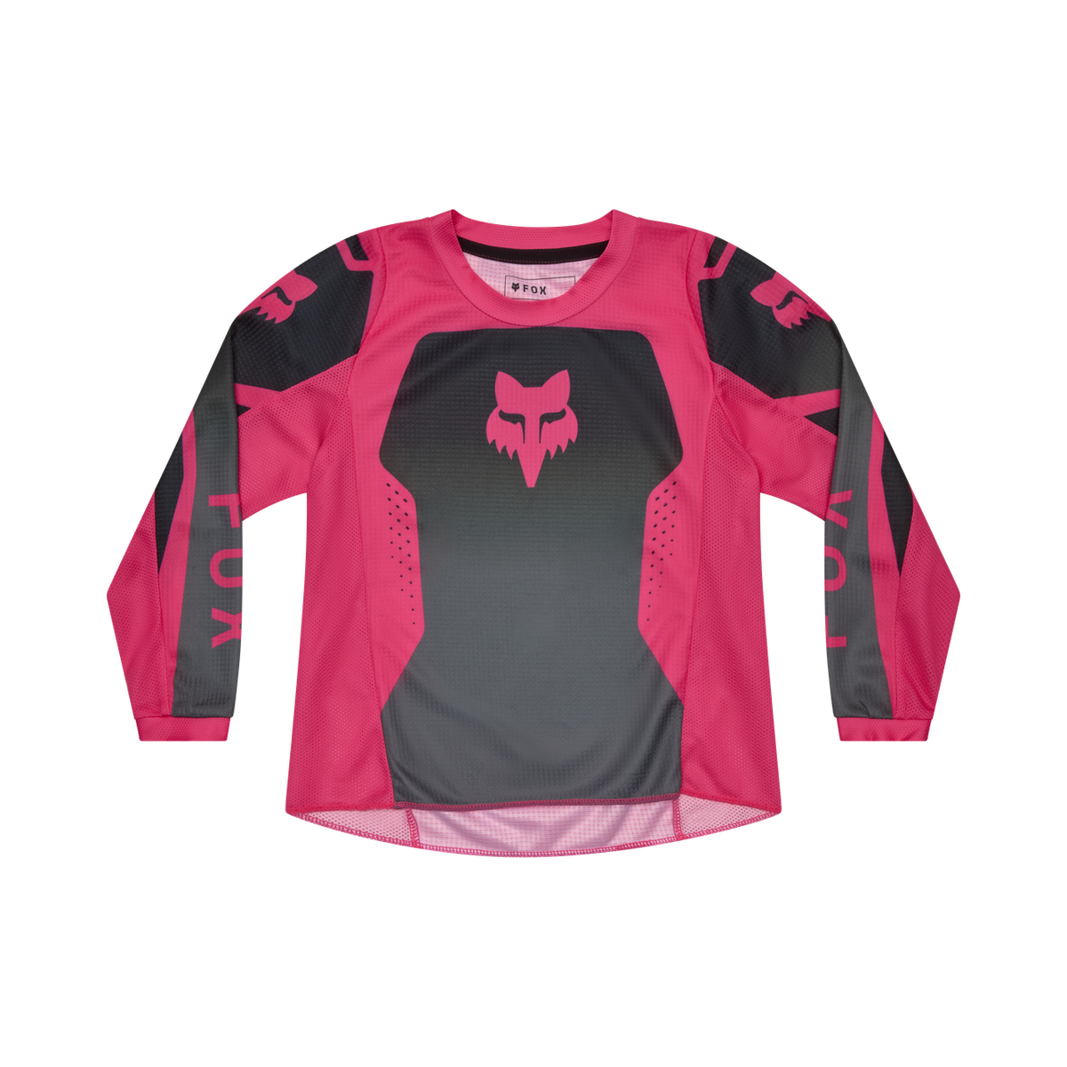 Kids Girls 180 Shield Jersey - Black/Pink Fox Racing