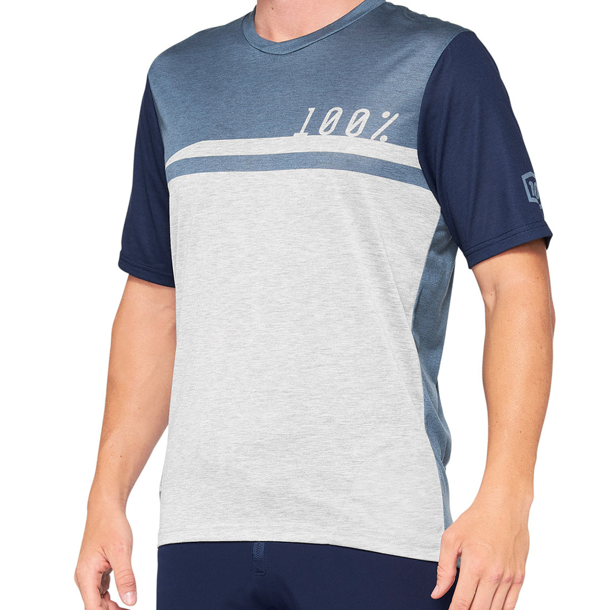Airmatic - Maglia a maniche corte - Blu acciaio/Grigio - Blu/Grigio