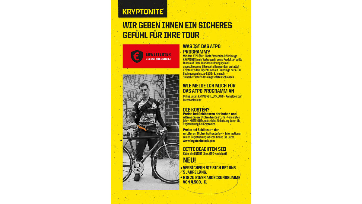 Evolution Mini-6 Lite Bügelschloss - schwarz/orange