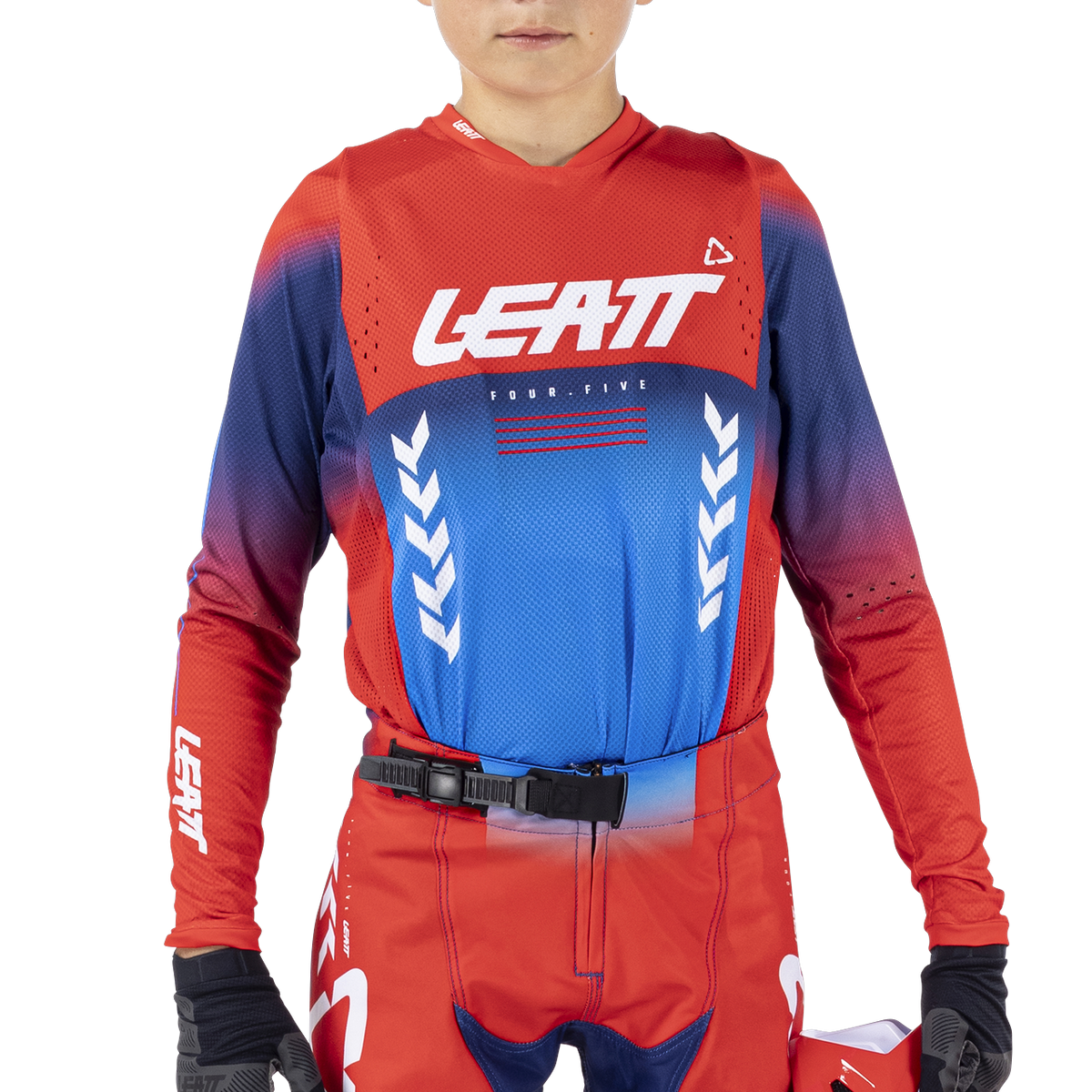 Jersey Moto 4.5 Jr - Royal Blue/Red Leatt