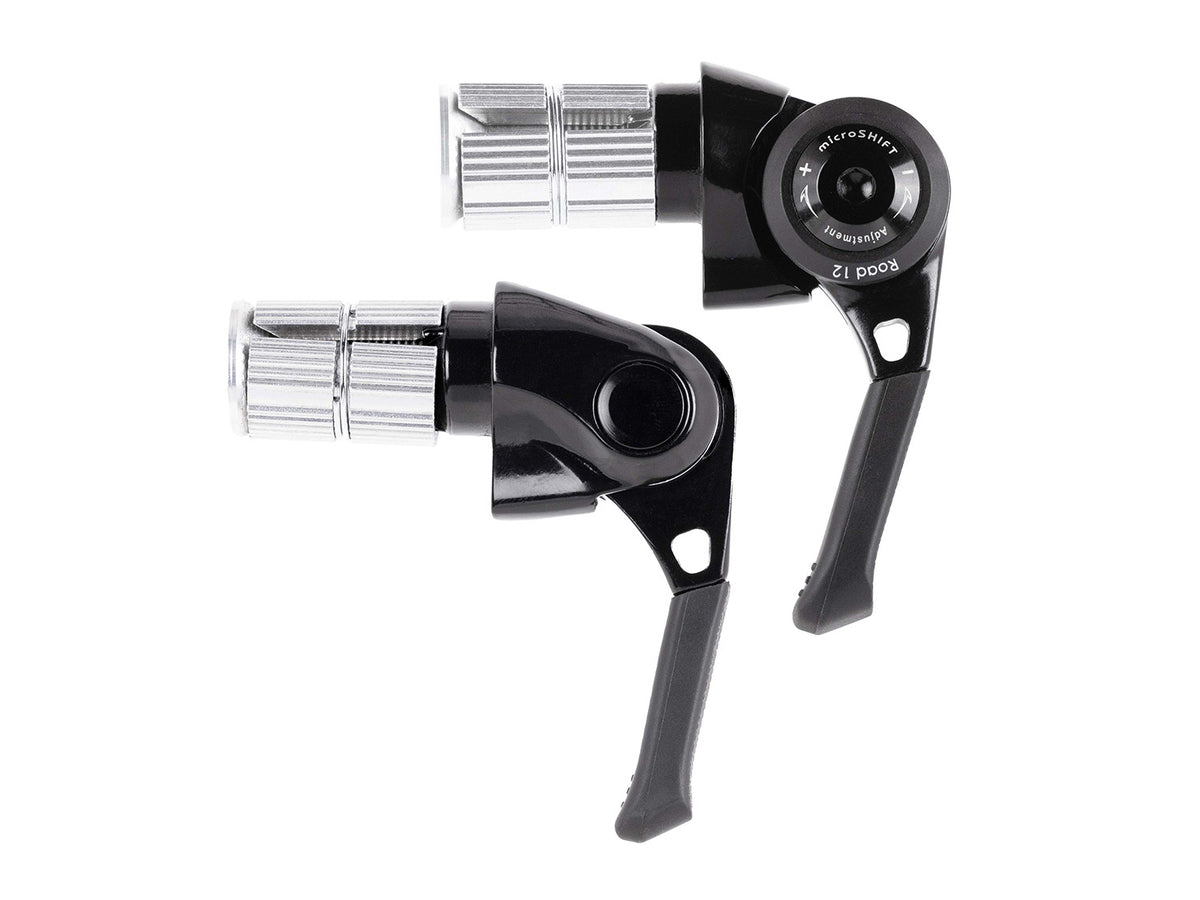 Road Bar End Shifters, Set, 2x12-speed - Black