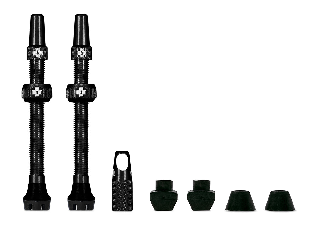 Ventile V2 für Tubeless Reifen - schwarz - MTB & Road