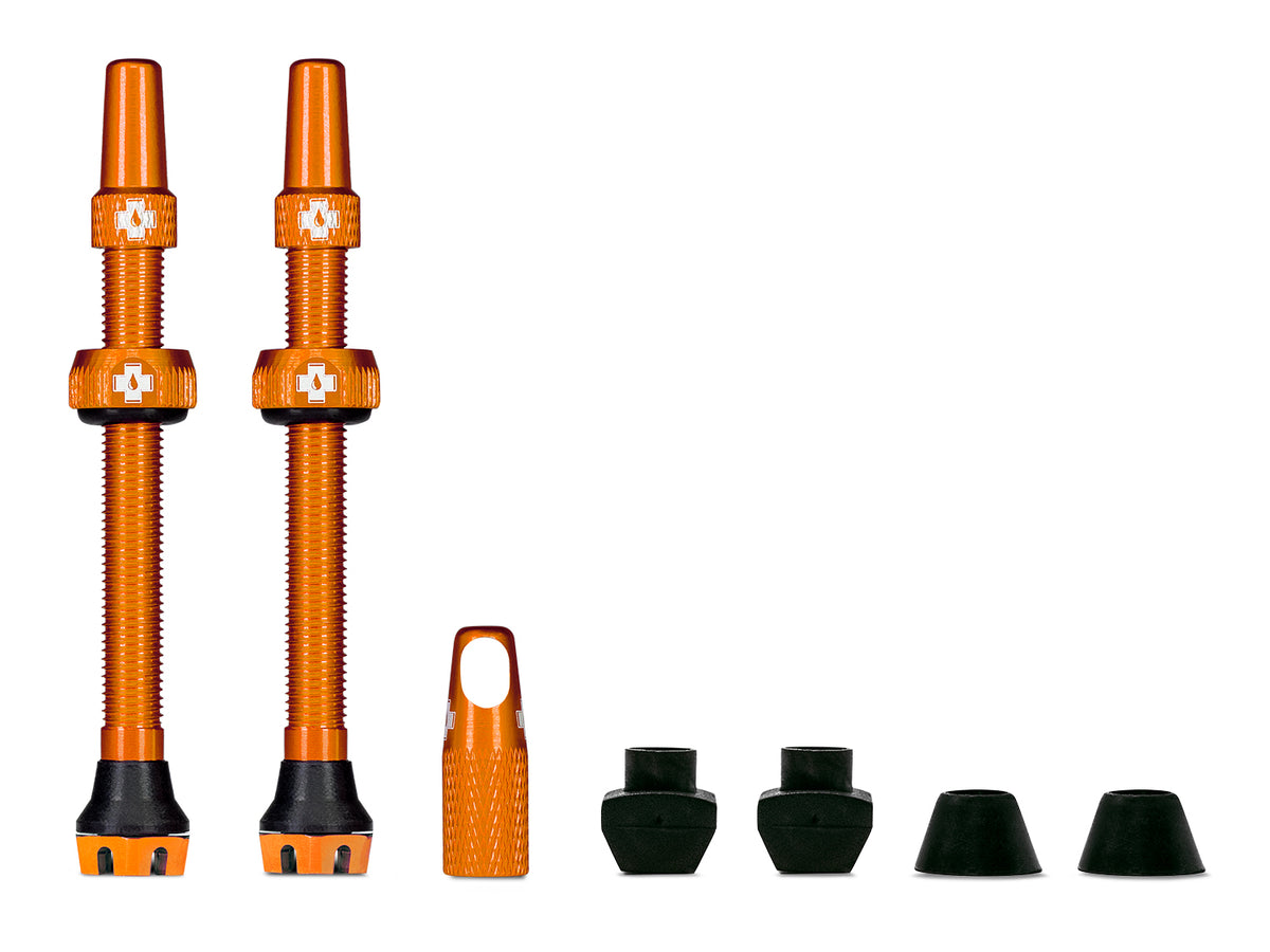 Ventielen V2 voor tubeless banden - oranje - MTB & Road