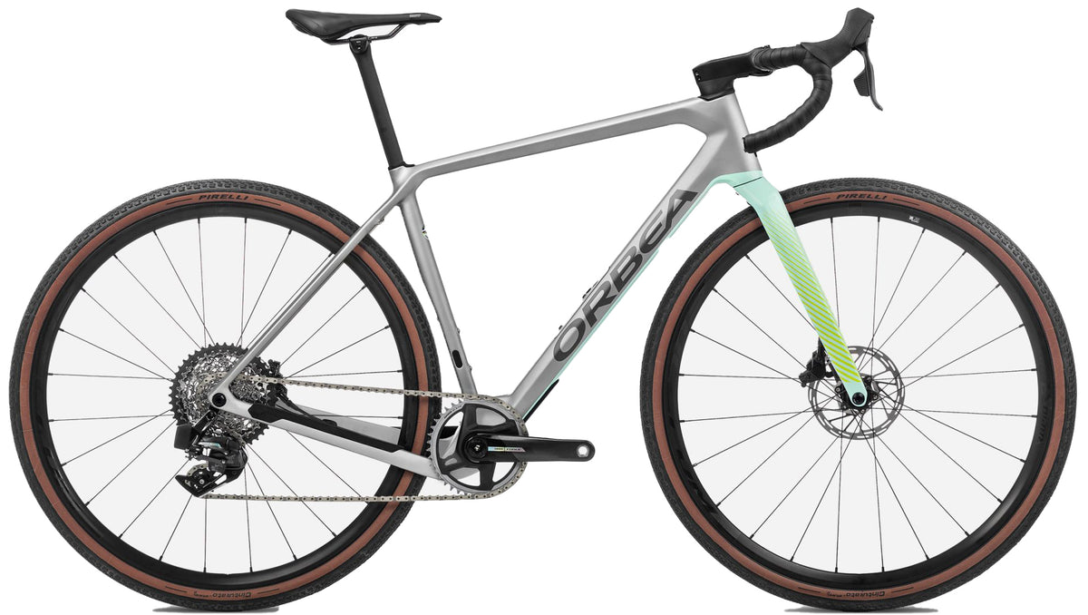 TERRA M21eTEAM 1X Stone Silver - Ice Green