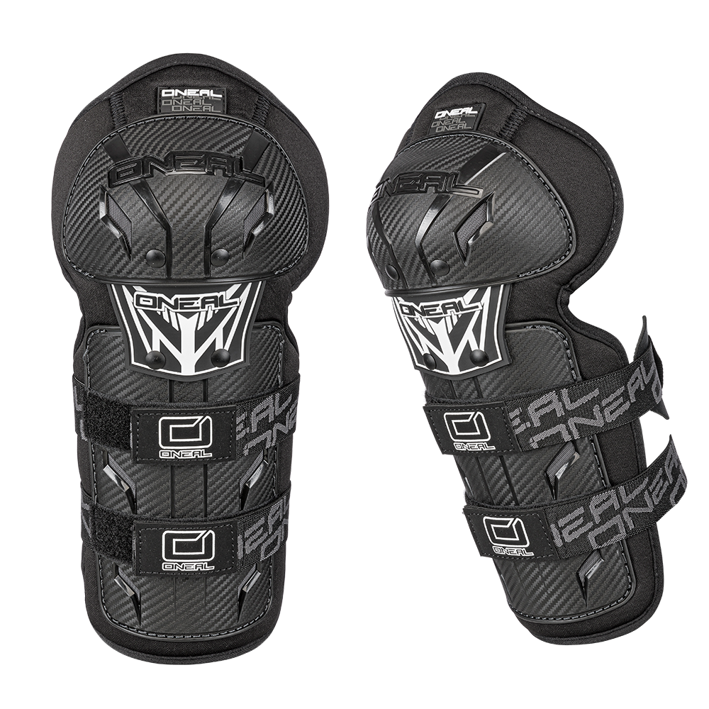 PRO III Carbon Look Knie- und Schienbein-Protektor black