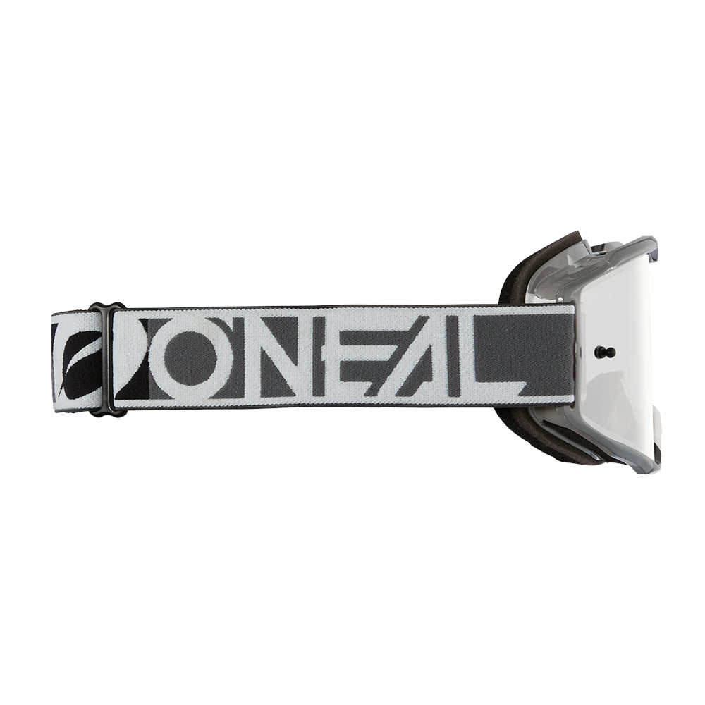 B-10 Goggle DUPLEX gray/white/black - silver mirror