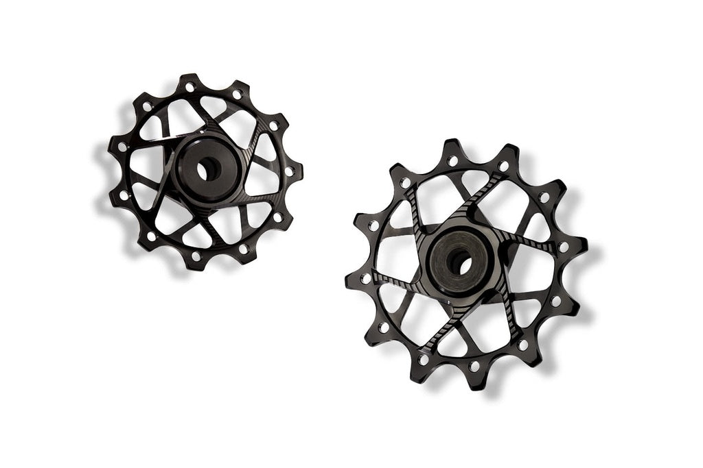 Shimano derailleur pulleys, 11T/12T, 11-speed - black