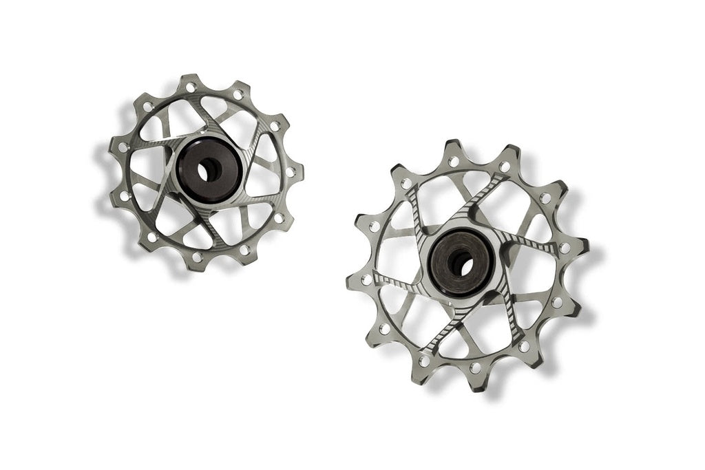 Shimano derailleur pulleys, 11T/12T, 11-speed - silver