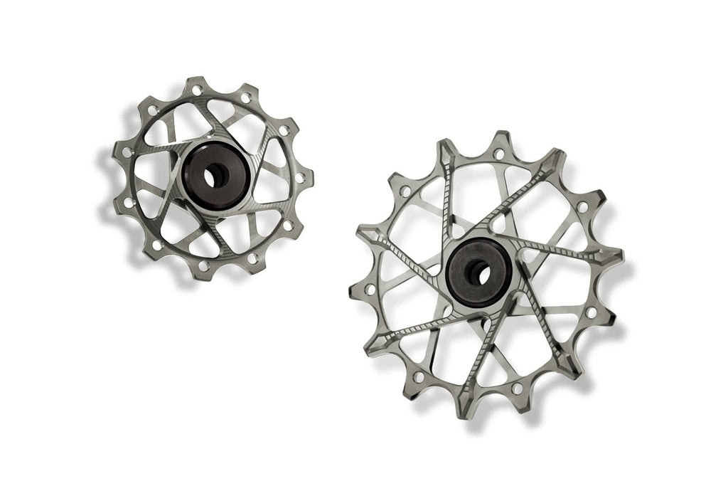 Shimano derailleur pulleys, 11T/14T, 11-speed - silver