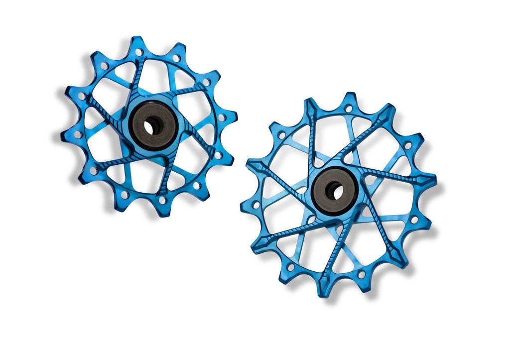 Sram derailleur pulleys, 12T/14T, 11/12-speed - blue