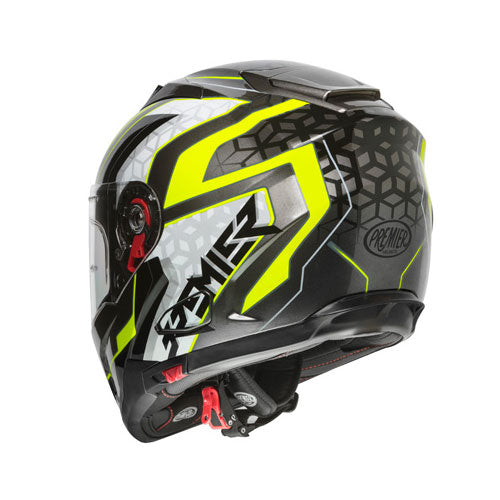 Integralhelm Vyrus EM Y17 - silber-fluo gelb-weiss
