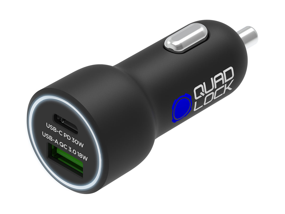 Dual Car Charger - black