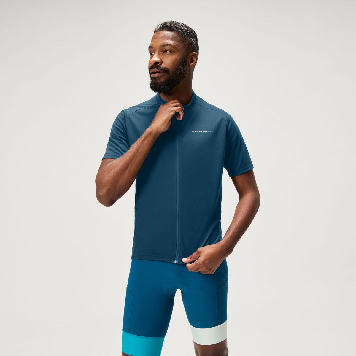Loop Zipped Jersey - Barra Blue