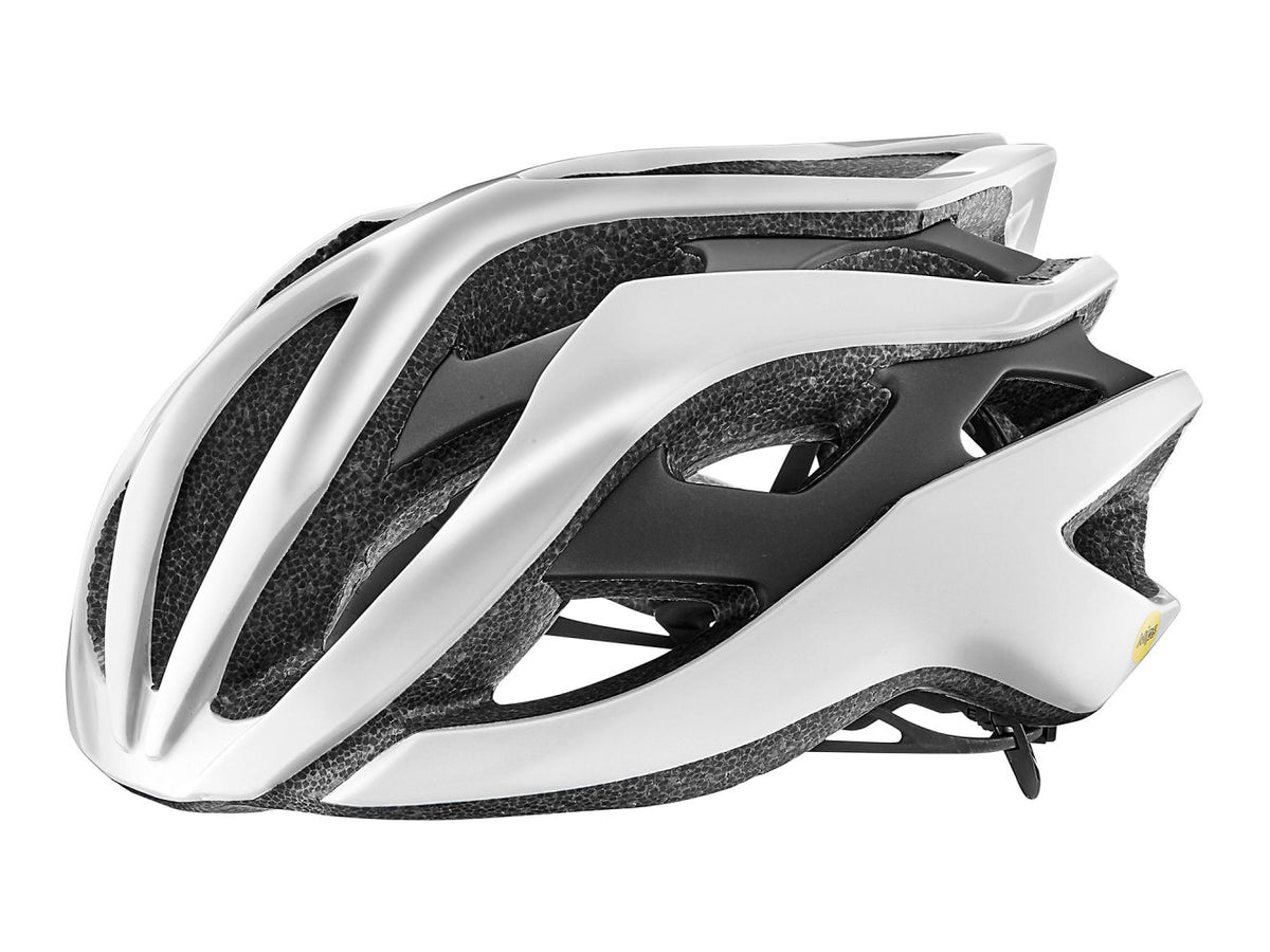Rev MIPS Helm wit glanzend/zwart mat
