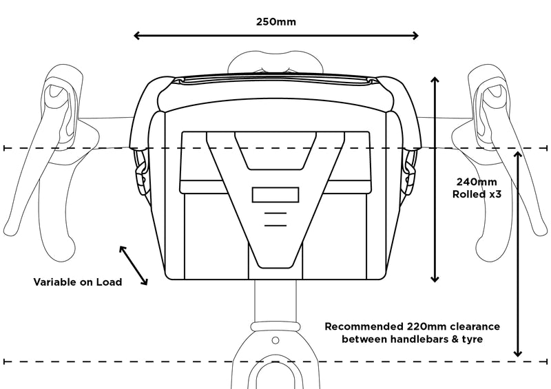 Bar Pack Lenkertasche - schwarz