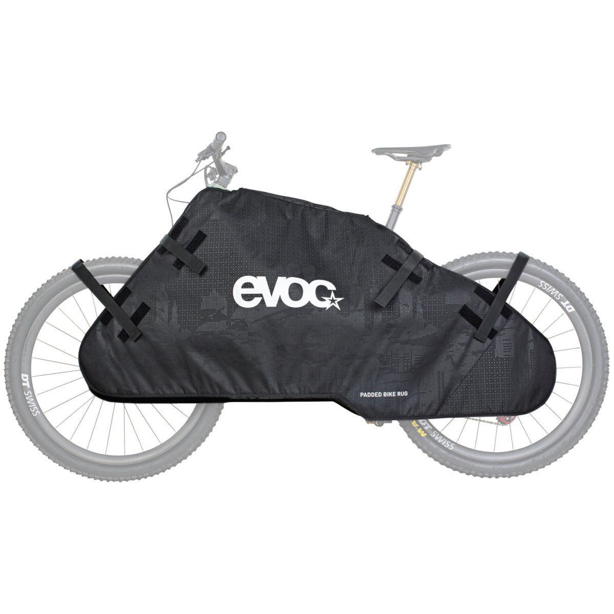 Tapis de vélo rembourré - Protection de transport - Noir