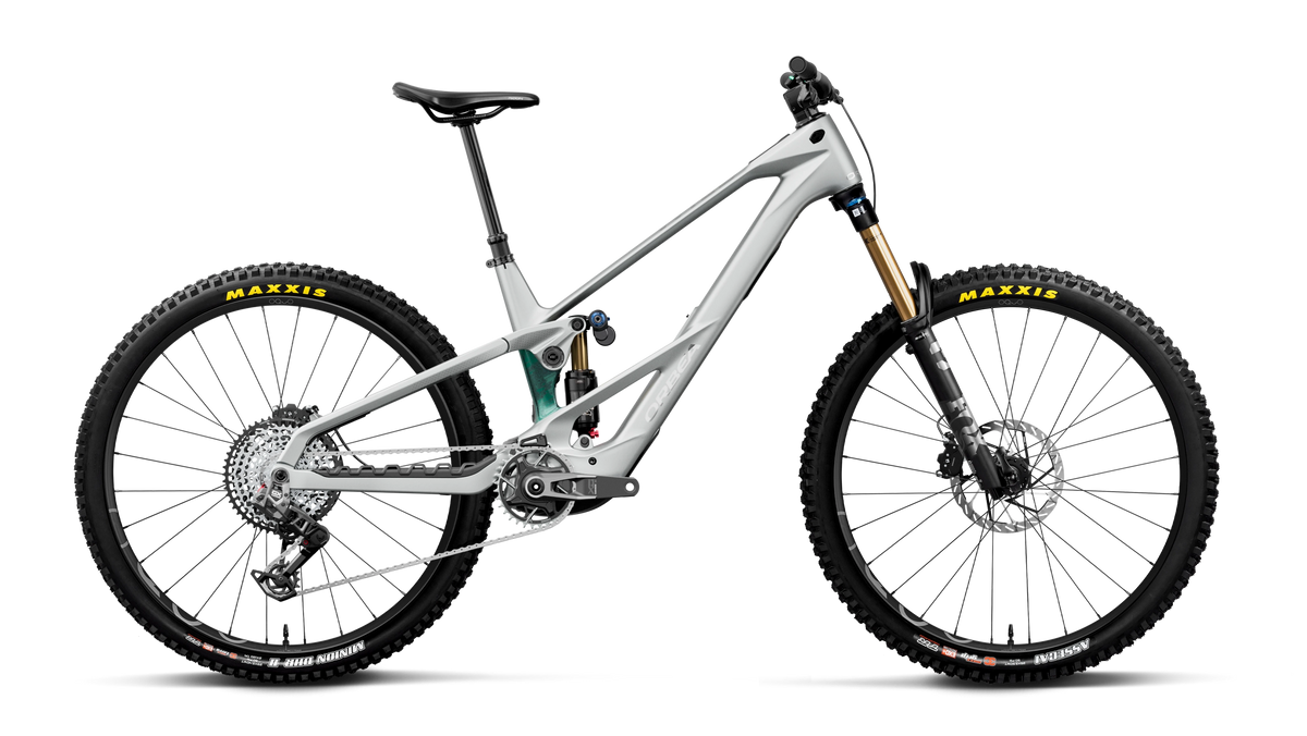 Wild LT M-Team RS - Smooth Silver (Matt)/Escape Green Carbon View (Gloss)