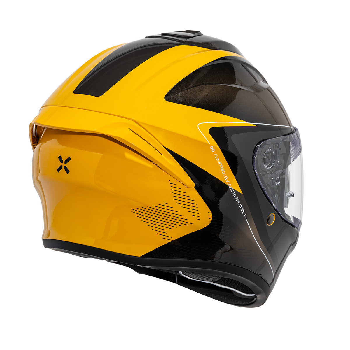 Rapid 1.0 Graphic full-face helmet - mango-anthracite